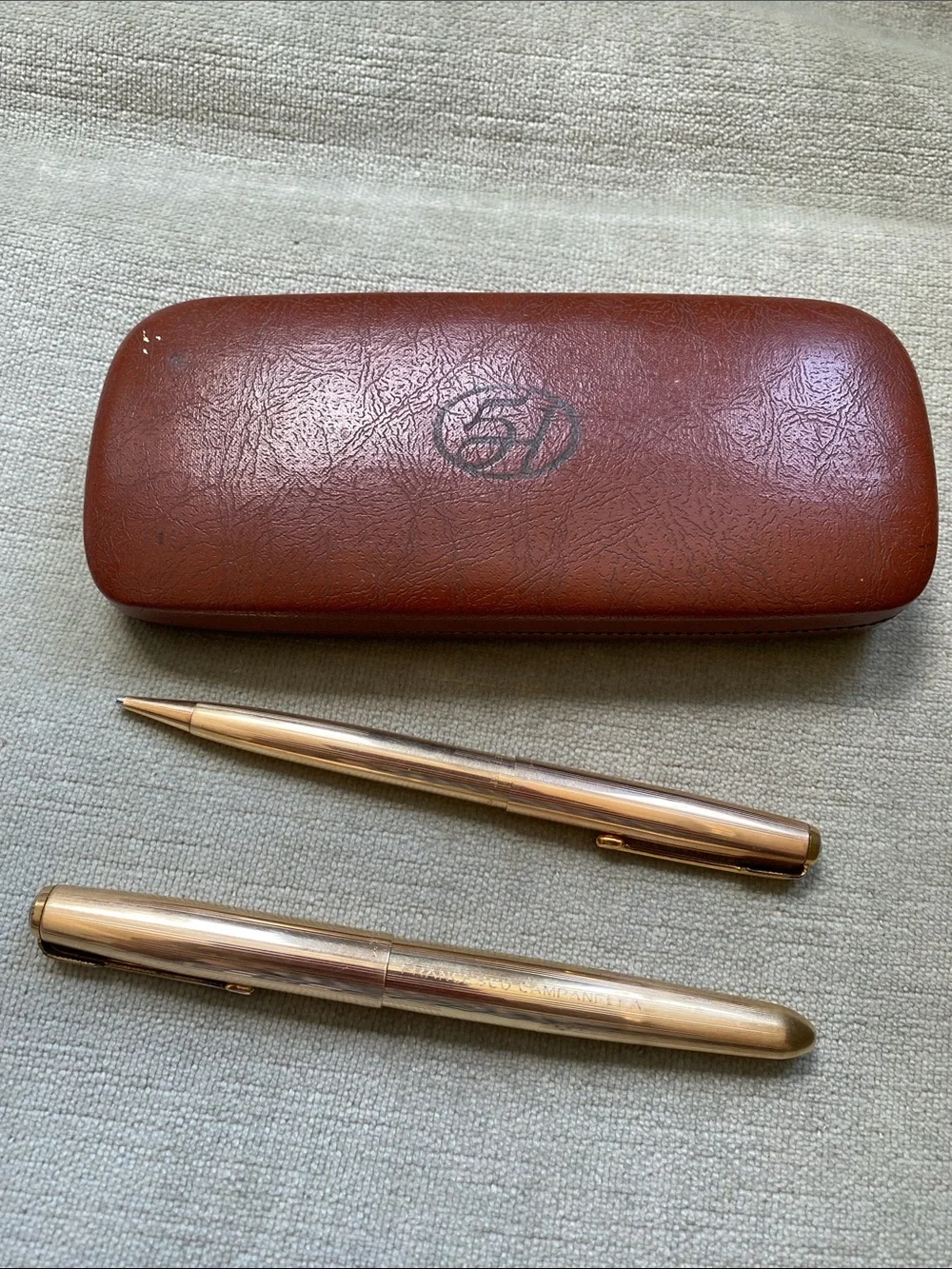Parker 51 vintage gold-plated set